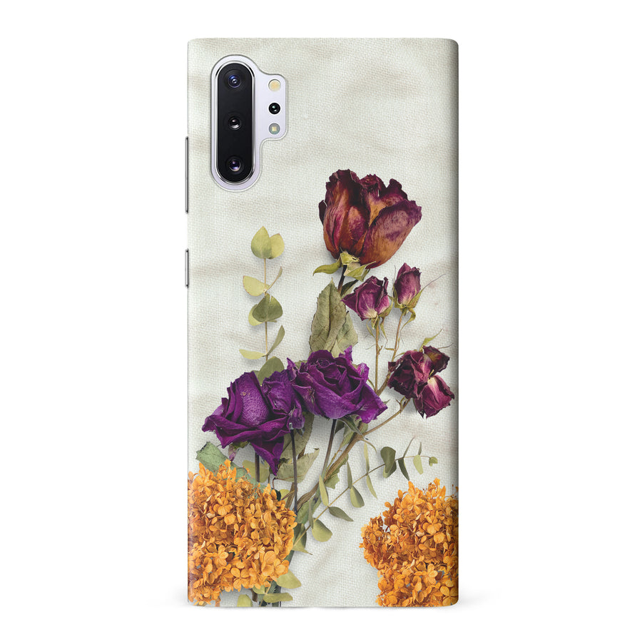 Samsung Galaxy Note 10 Plus flowers on canvas phone case