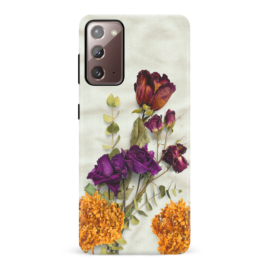 Samsung Galaxy Note 20 flowers on canvas phone case