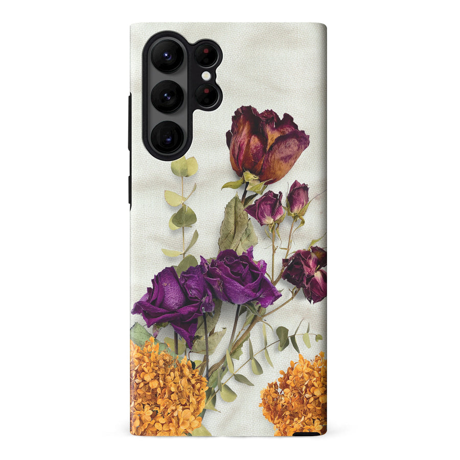 Samsung S23 Ultra Flowers on Canvas Floral Phone Case