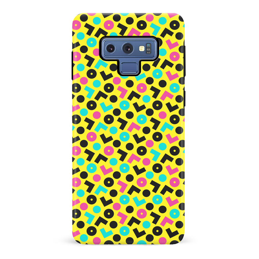 Samsung Galaxy Note 9 90's Geometry Phone Case in Yellow