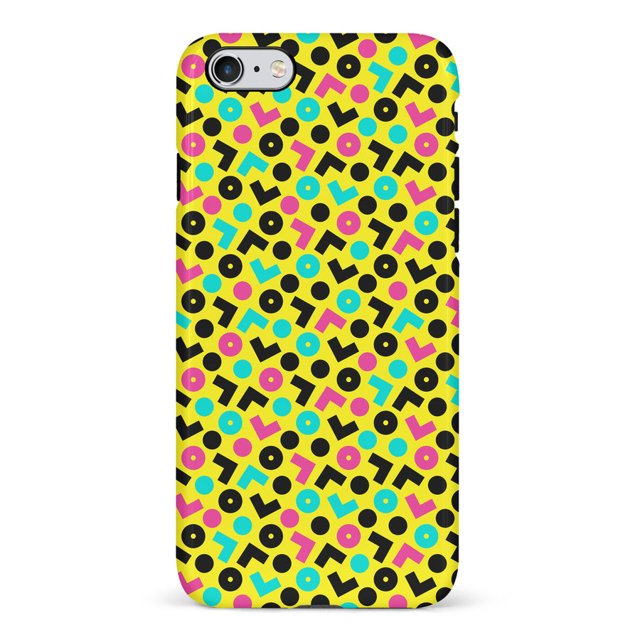 iPhone 6 90's Geometry Phone Case in Yellow