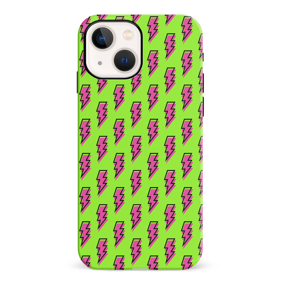 iPhone 13 Lightning Phone Case in Green