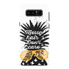 Samsung Galaxy Note 8 Messy Hair Don't Care Phone Case in White