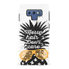 Samsung Galaxy Note 9 Messy Hair Don't Care Phone Case in White
