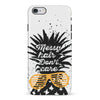 iPhone 6S Plus Messy Hair Don't Care Phone Case in White