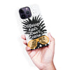 iPhone 14 Pro Max Messy Hair Don't Care Phone Case in White