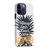 iPhone 14 Pro Max Messy Hair Don't Care Phone Case in White