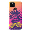 Google Pixel 5 Messy Hair Don't Care Phone Case in Magenta/Orange