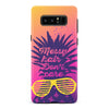 Samsung Galaxy Note 8 Messy Hair Don't Care Phone Case in Magenta/Orange
