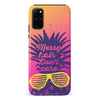 Samsung Galaxy S20 Plus Messy Hair Don't Care Phone Case in Magenta/Orange