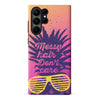 Samsung Galaxy S23 Ultra Messy Hair Don't Care Phone Case - Magenta/Orange