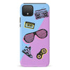 Google Pixel 4 XL The Rad 90's Phone Case in Blue/Purple