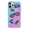 iPhone 12 The Rad 90's Phone Case in Blue/Purple