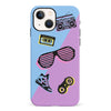 iPhone 13 Mini The Rad 90's Phone Case in Blue/Purple
