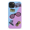 iPhone 14 The Rad 90's Phone Case in Blue/Purple