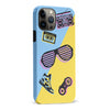 iPhone 13 Pro Max The Rad 90's Phone Case in Blue/Yellow