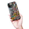 iPhone 13 Pro Max Retro Stickers Phone Case