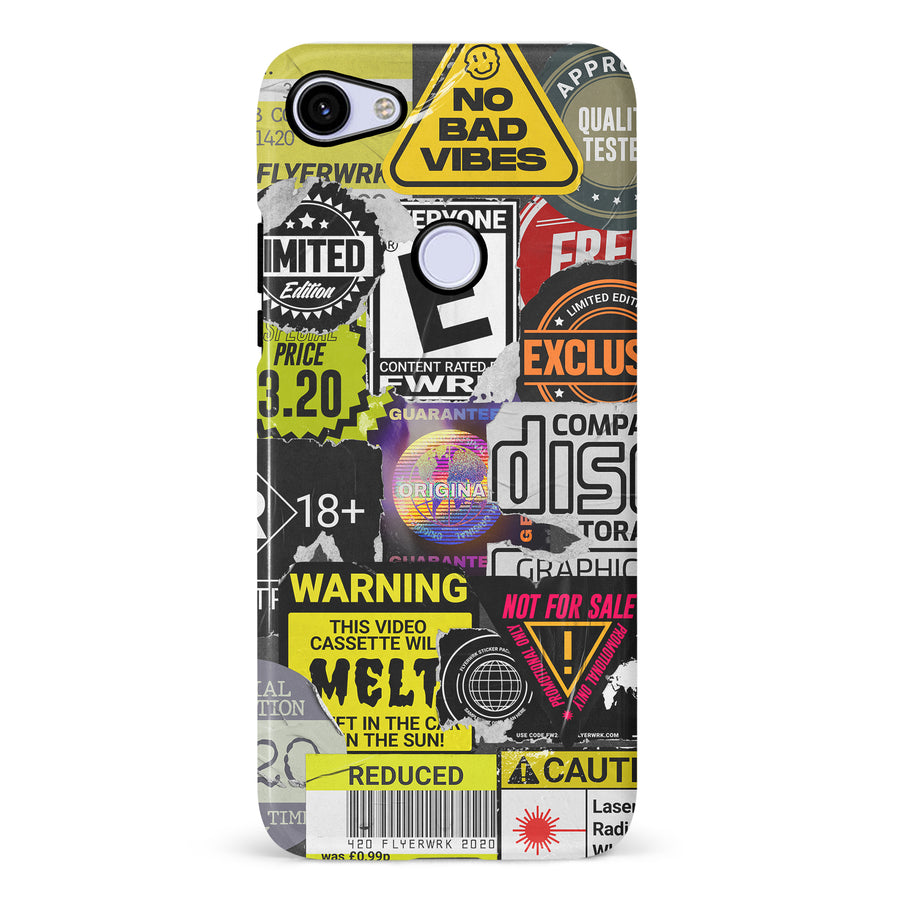 Google Pixel 3A Consumerism Stickers Phone Case