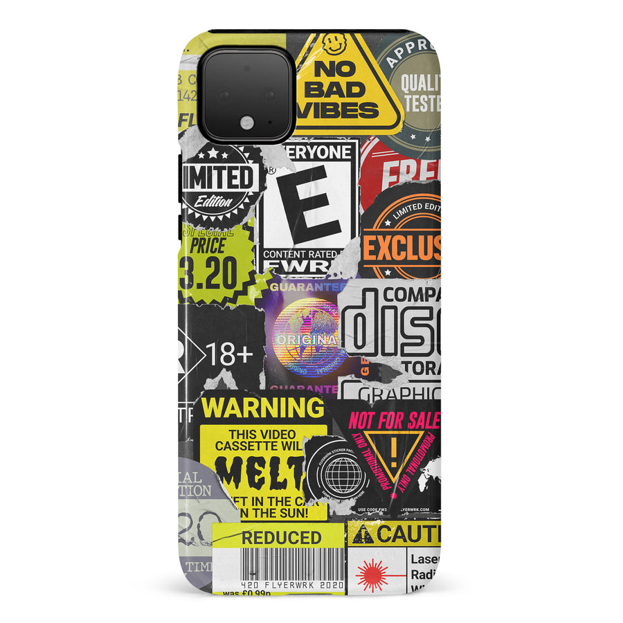 Google Pixel 4 XL Consumerism Stickers Phone Case