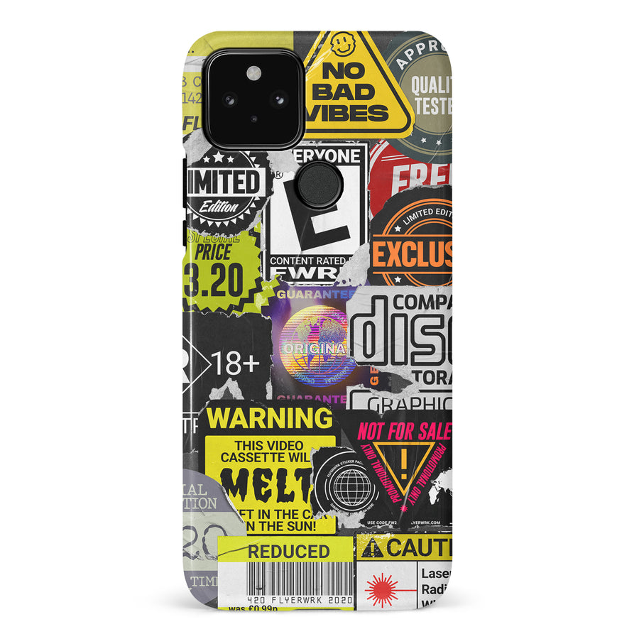 Google Pixel 5 Consumerism Stickers Phone Case