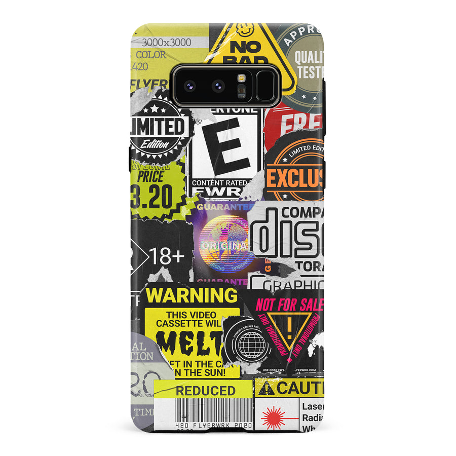 Samsung Galaxy Note 8 Consumerism Stickers Phone Case