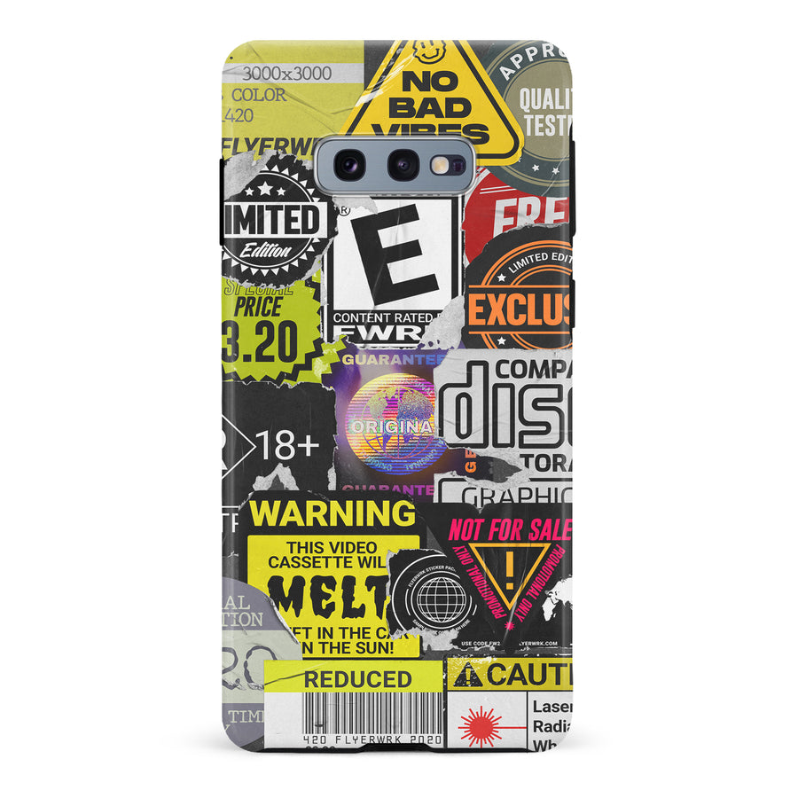 Samsung Galaxy S10e Consumerism Stickers Phone Case