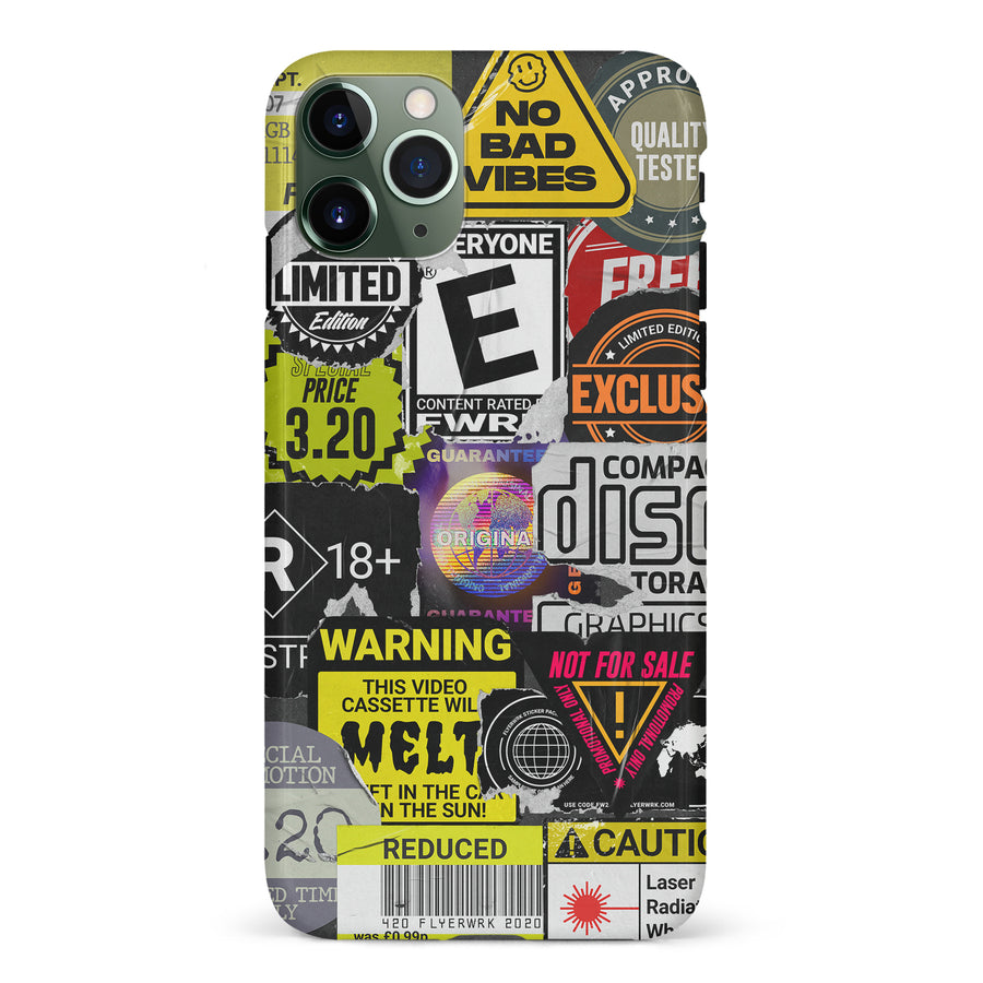 iPhone 11 Pro Consumerism Stickers Phone Case