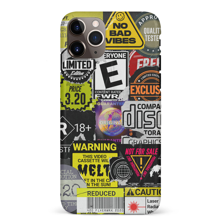 iPhone 11 Pro Max Consumerism Stickers Phone Case
