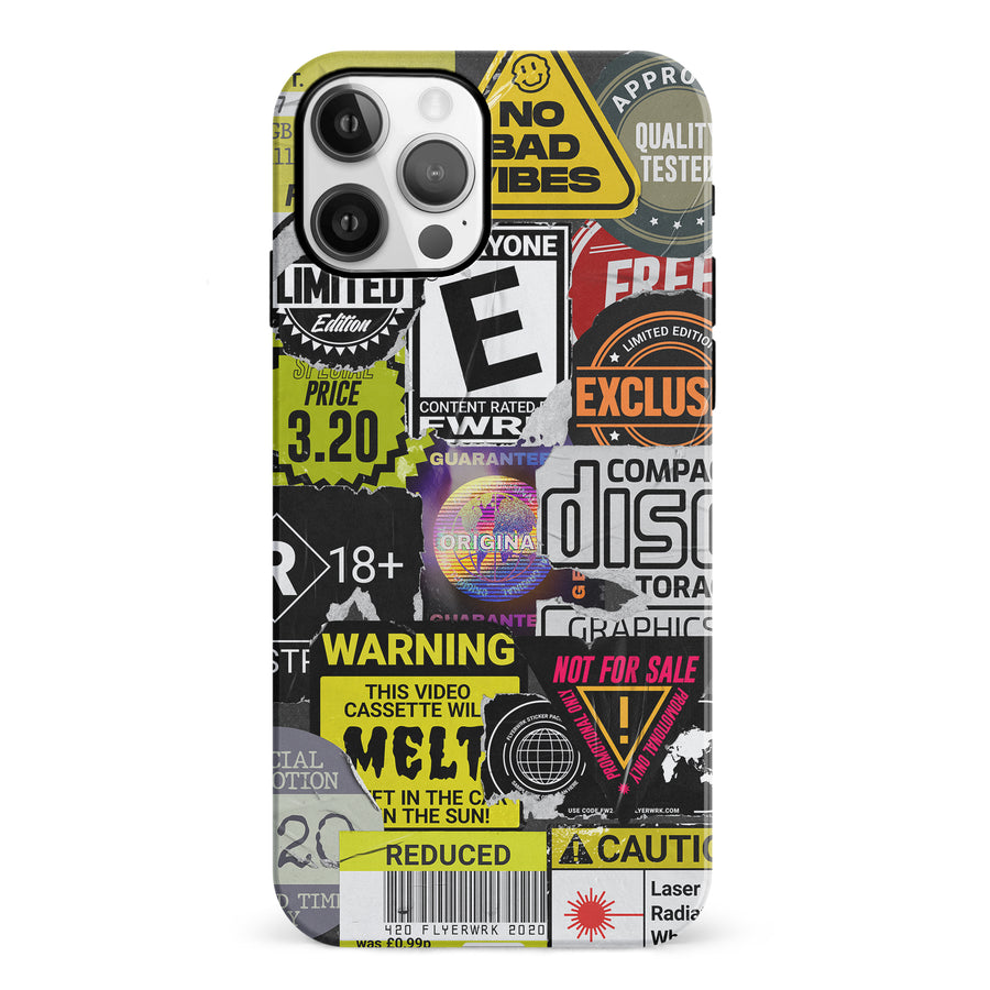 iPhone 12 Consumerism Stickers Phone Case