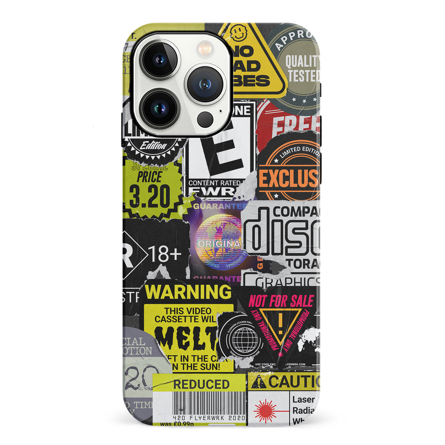 iPhone 13 Pro Consumerism Stickers Phone Case