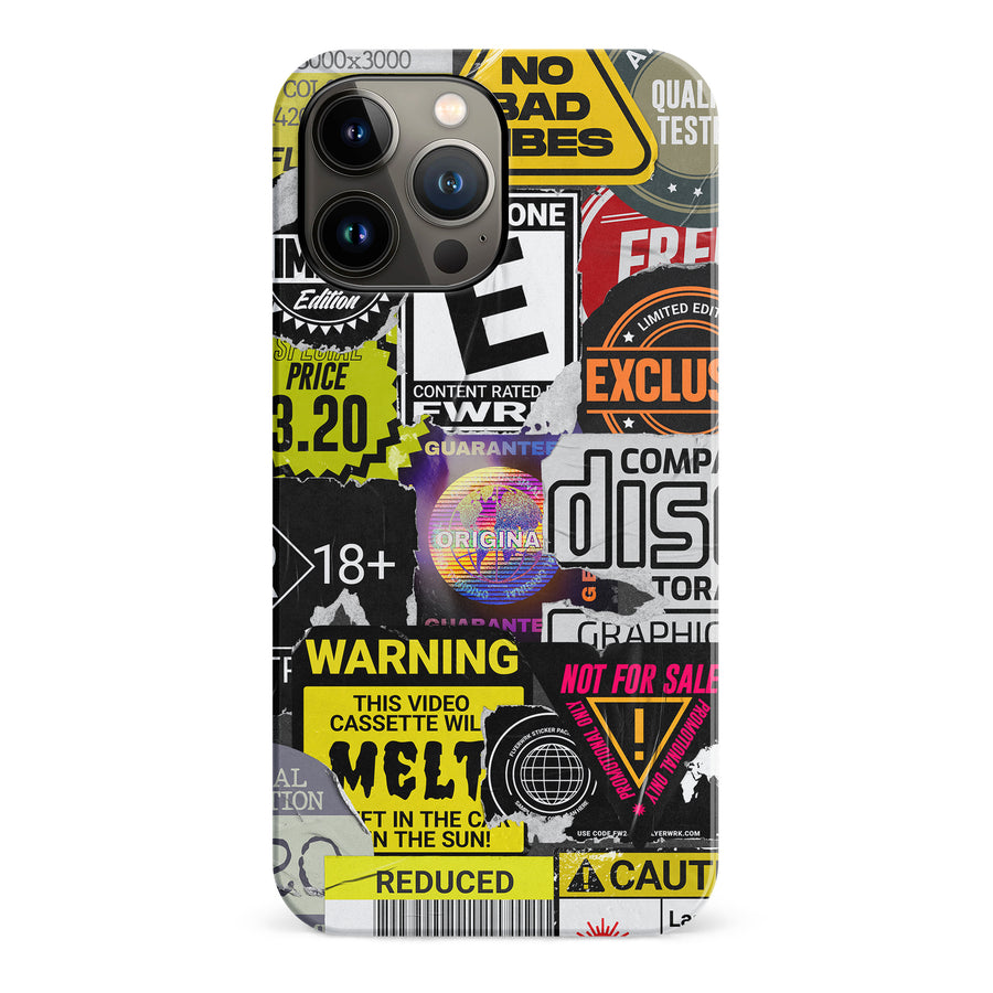 iPhone 13 Pro Max Consumerism Stickers Phone Case