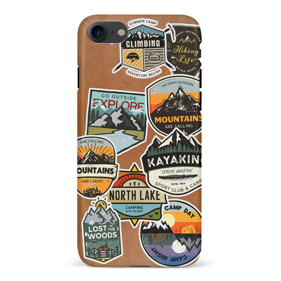 iPhone 7/8/SE Explorer Stickers One Phone Case