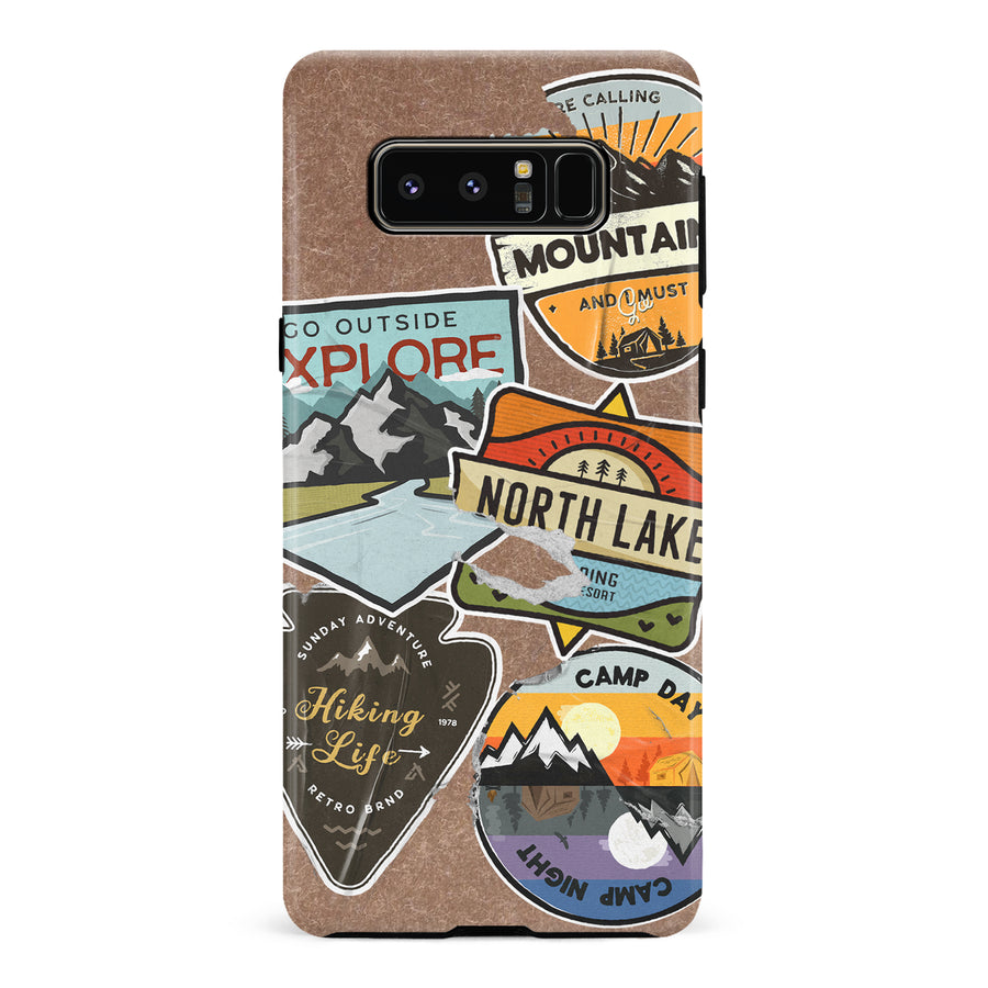 Samsung Galaxy Note 8 Explorer Stickers Two Phone Case