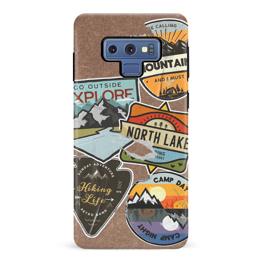 Samsung Galaxy Note 9 Explorer Stickers Two Phone Case