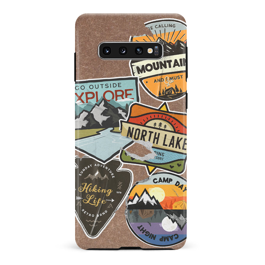Samsung Galaxy S10 Explorer Stickers Two Phone Case