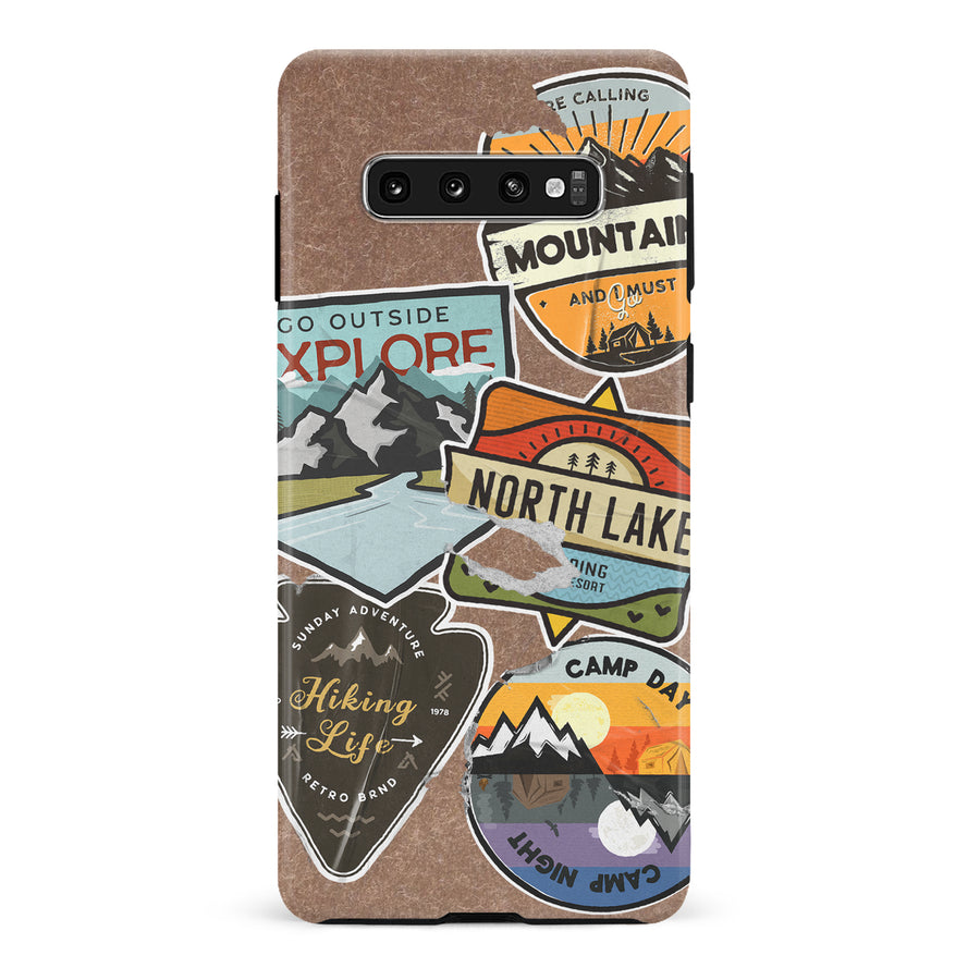 Samsung Galaxy S10 Plus Explorer Stickers Two Phone Case