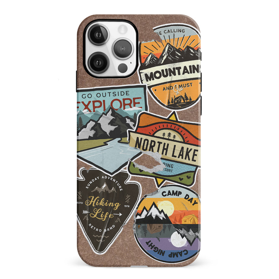 iPhone 12 Explorer Stickers Two Phone Case