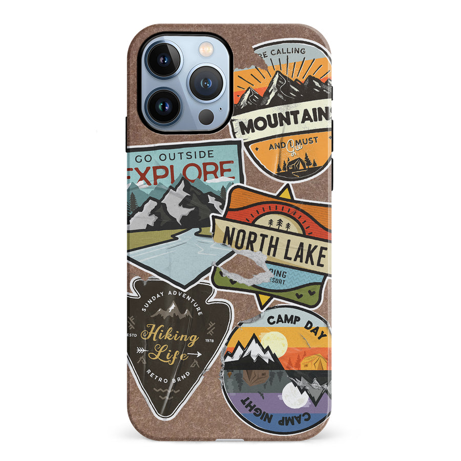 iPhone 12 Pro Explorer Stickers Two Phone Case