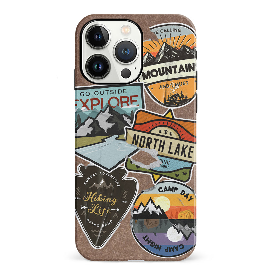iPhone 13 Pro Explorer Stickers Two Phone Case