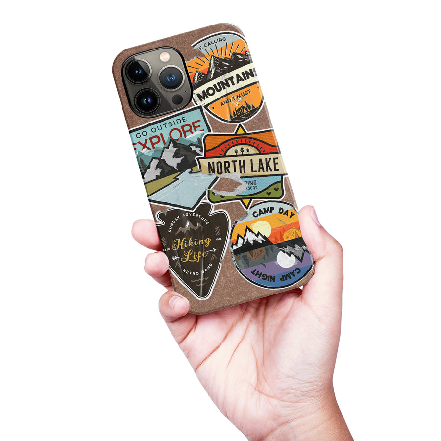 iPhone 13 Pro Max Explorer Stickers Two Phone Case