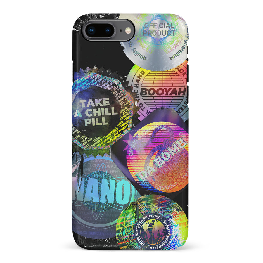 iPhone 8 Plus Holo Stickers Phone Case