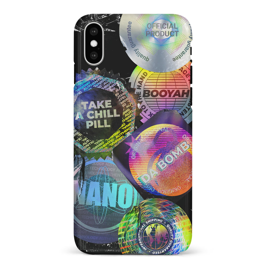 iPhone X/XS Holo Stickers Phone Case