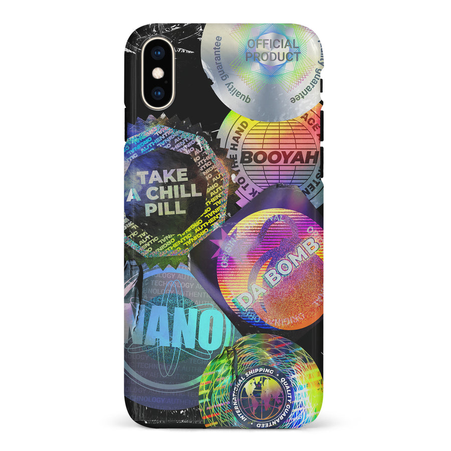 iPhone XS Max Holo Stickers Phone Case