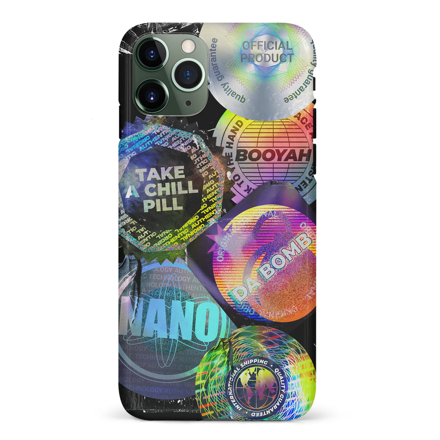 iPhone 11 Pro Holo Stickers Phone Case
