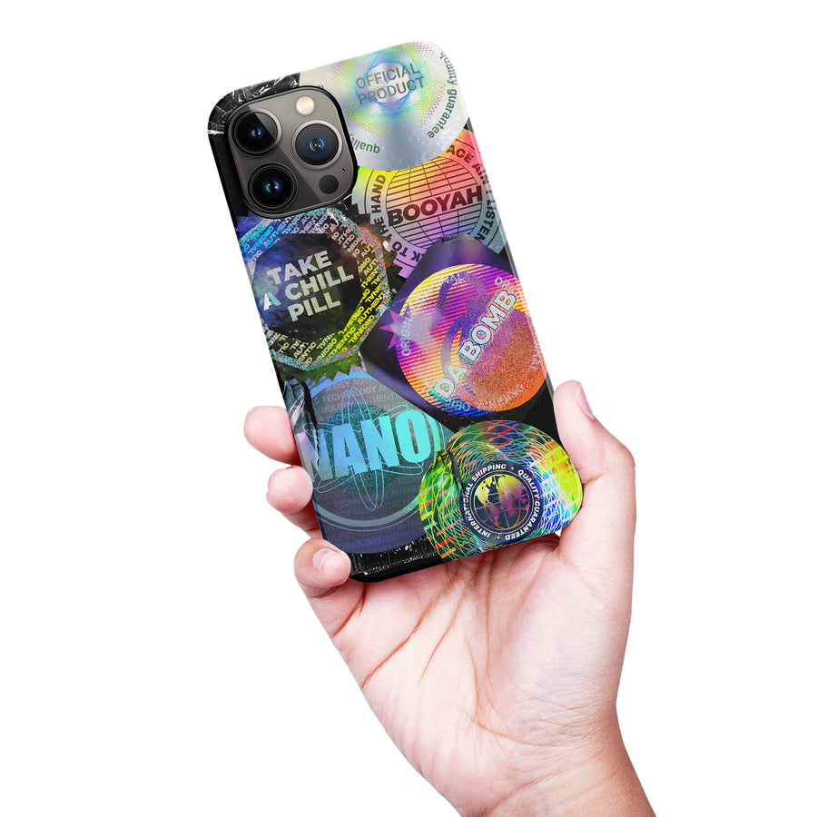 iPhone 13 Pro Max Holo Stickers Phone Case