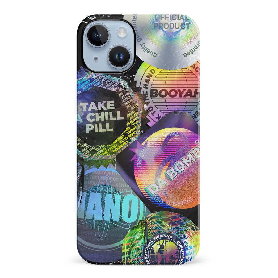 iPhone 14 Plus Holo Stickers Phone Case