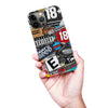 iPhone 13 Pro Max Media Stickers Phone Case