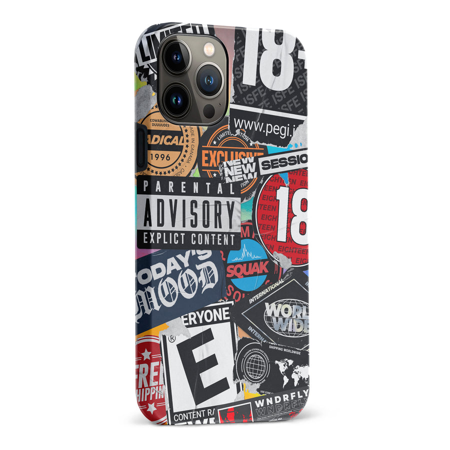 iPhone 13 Pro Max Media Stickers Phone Case