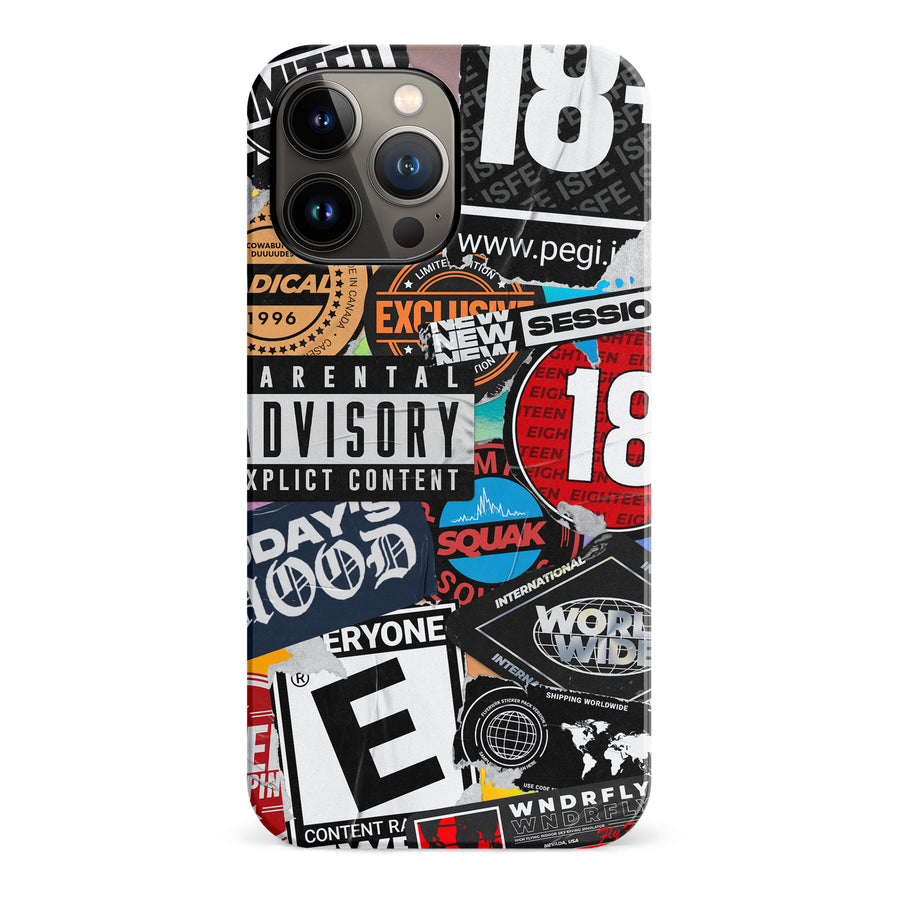 iPhone 13 Pro Max Media Stickers Phone Case