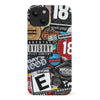 iPhone 14 Media Stickers Phone Case